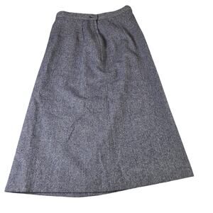 Pendleton Virgin Wool Skirt Womens 10 Herringbone USA Vintage Midi A Line